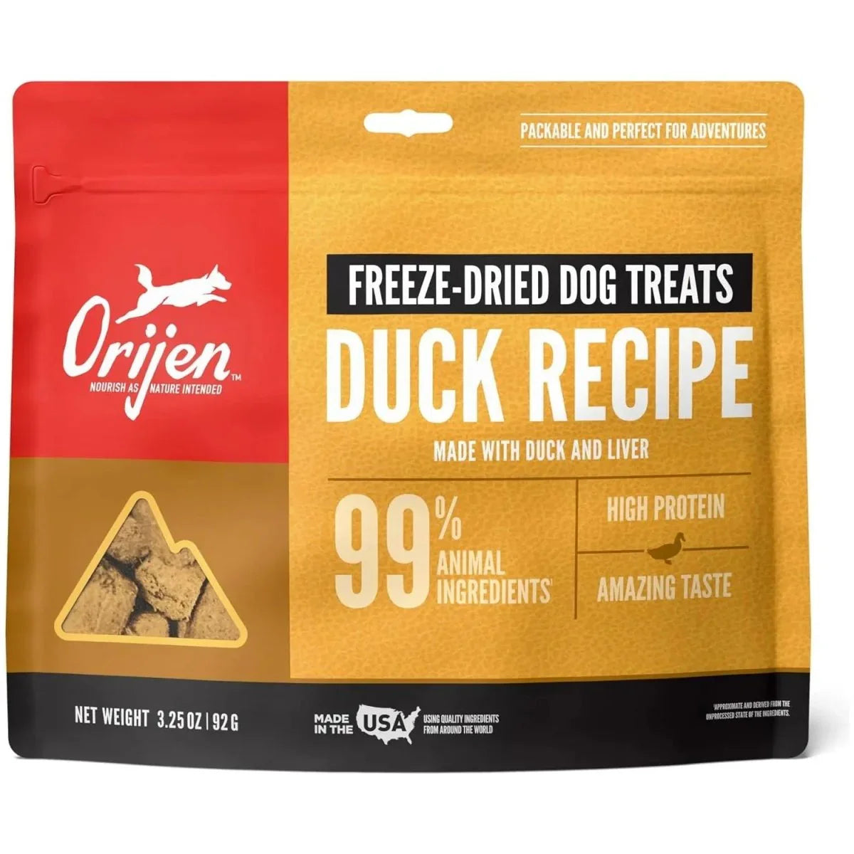 ORIJEN Free - Run Duck Grain - Free Freeze - Dried Dog Treats 3.25 oz - Talis Us