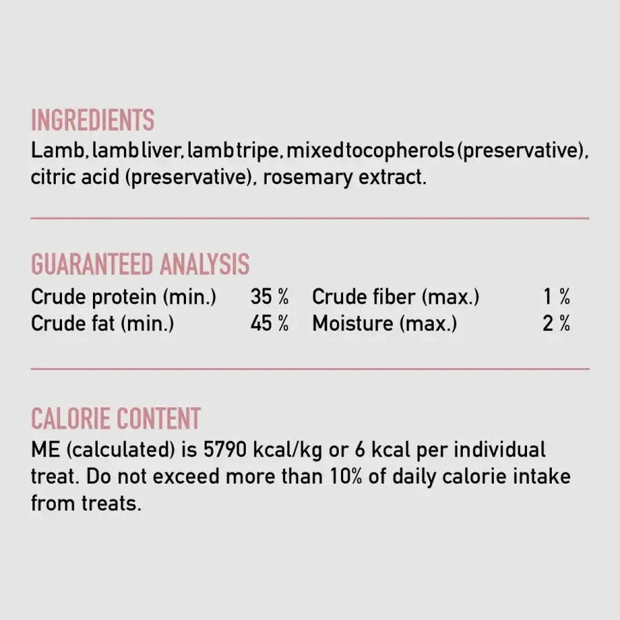 ORIJEN Grass - Fed Lamb Grain - Free Freeze - Dried Dog Treats 3.25 oz - Talis Us