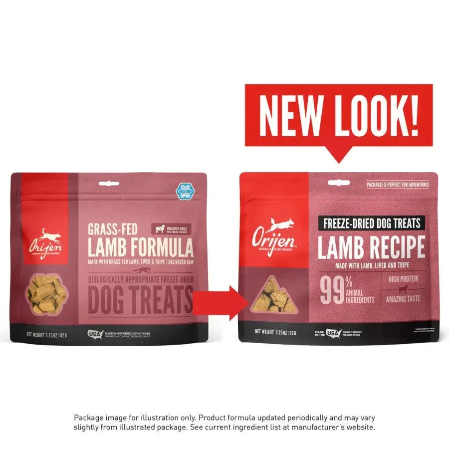 ORIJEN Grass - Fed Lamb Grain - Free Freeze - Dried Dog Treats 3.25 oz - Talis Us