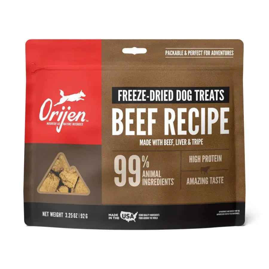ORIJEN Ranch - Raised Beef Grain - Free Freeze - Dried Dog Treats 3.25 oz - Talis Us