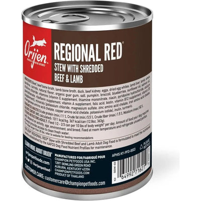 ORIJEN Real Meat Shreds Regional Stew Grain - Free Wet Dog Food - Talis Us