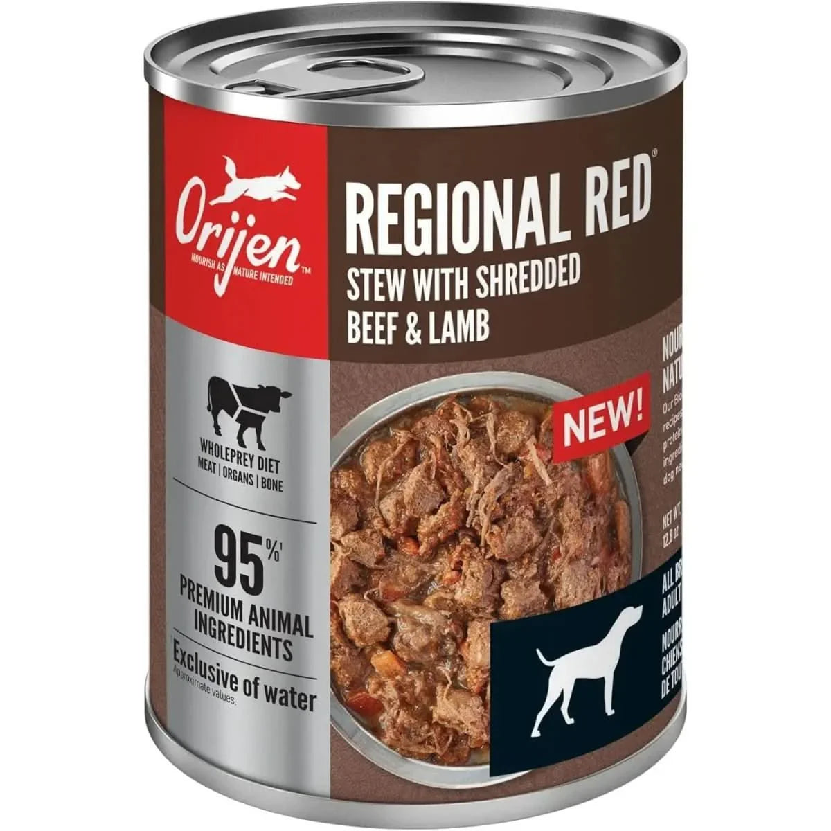 ORIJEN Real Meat Shreds Regional Stew Grain - Free Wet Dog Food - Talis Us