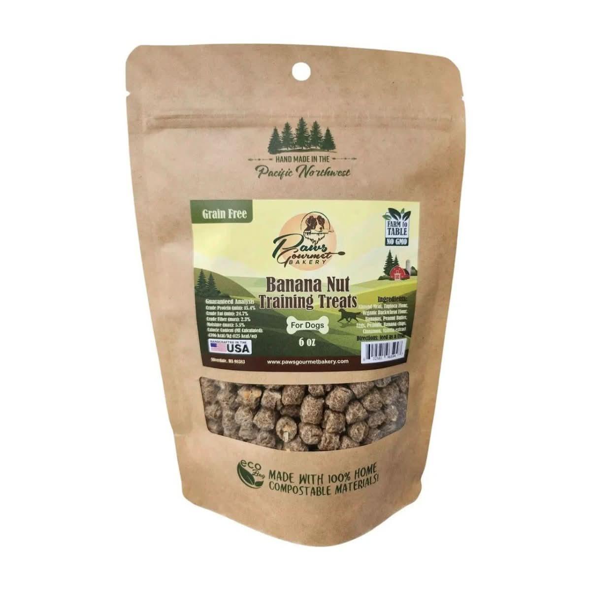 Paws Gourmet Bakery Grain Free Banana Nut Training Treats - Talis Us