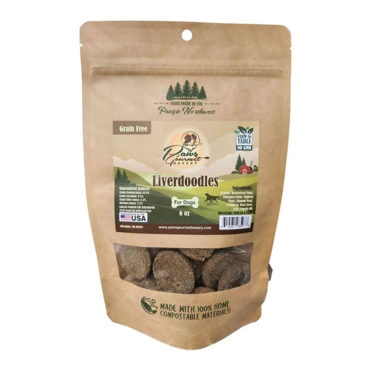 Paws Gourmet Bakery Grain Free Liverdoodles Dog Treats - Talis Us