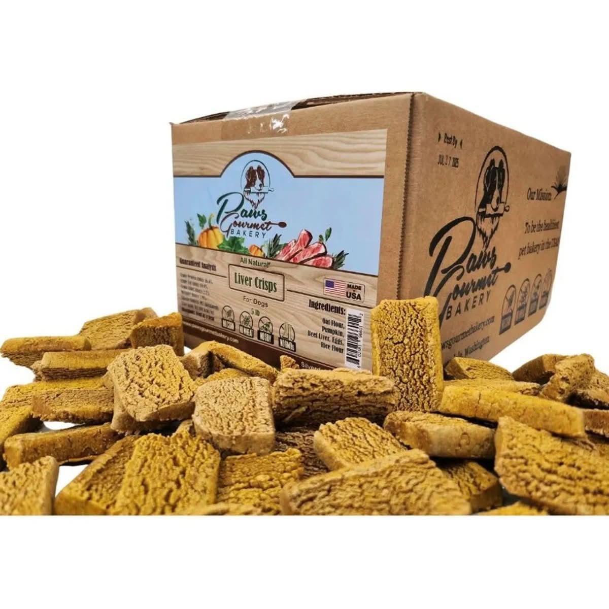 Paws Gourmet Bakery Liver Crisps Dog Treats - Talis Us