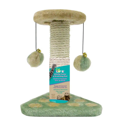 Penn - Plax Cat Life Activity Center and Scratching Post Assorted Colors - Talis Us