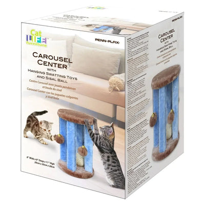 Penn - Plax Cat Life Kitten Activity Center with 3 Swatting Toys - Talis Us