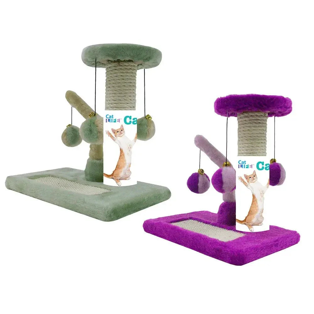 Penn - Plax Cat Life Kitty Playground Center Scratching Pad and Tree Tower - Talis Us