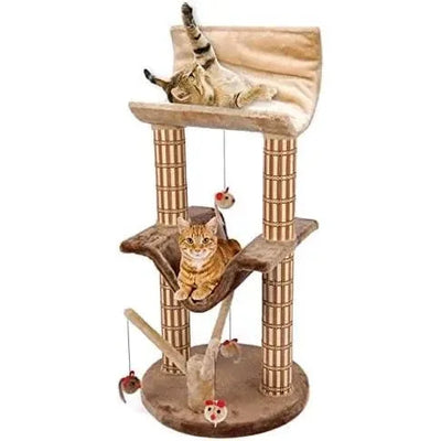 Penn - Plax Cat Life Multilevel Lounger with Tree Post - Talis Us