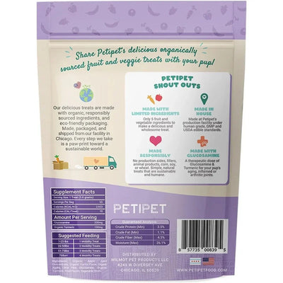 PETIPET Mobility Bites with Glucosamine + Turmeric Apple & Carrot Flavored Soft Chew Hip & Joint Supplement for Dogs 7oz - Talis Us