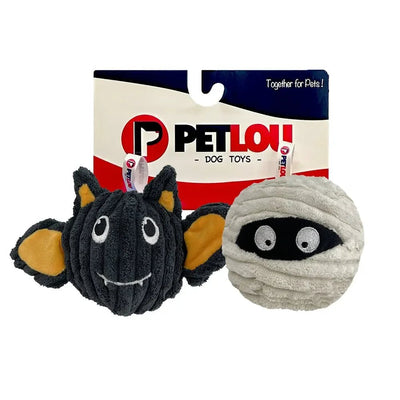 Petlou 4" EZ Squeaky Ball Twin Pack Halloween Dog Toys - Talis Us