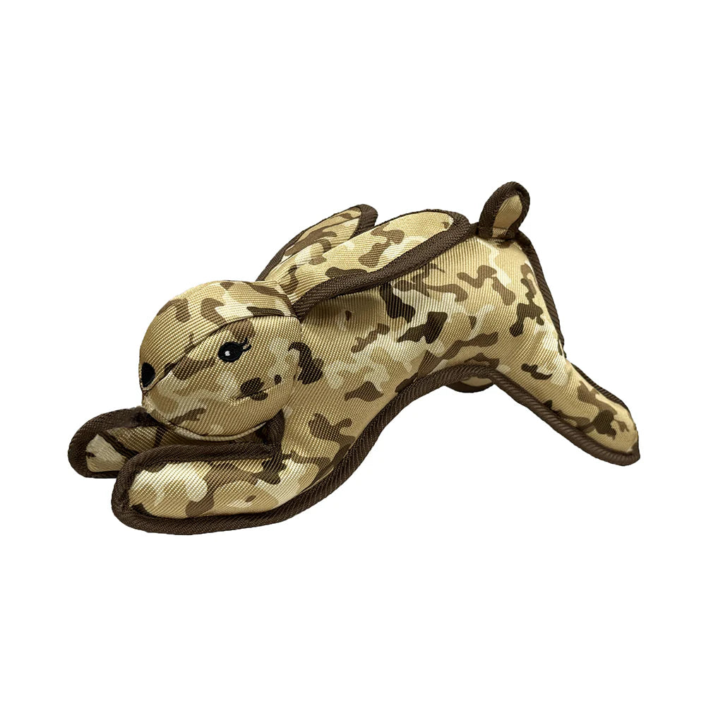 Petlou Camo Critters 16 inch dog toy in a camouflage design, perfect for playful pups