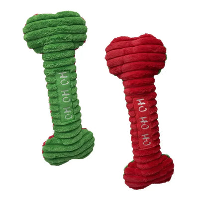 PetLou Christmas HO HO HO Bone Holiday Dog Toys 28" - Talis Us