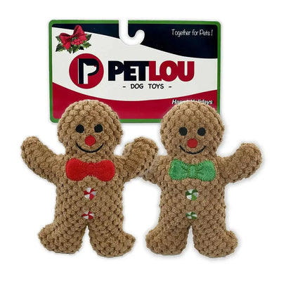 PetLou Christmas Twin Pack Holiday Dog Toys 6" - Talis Us