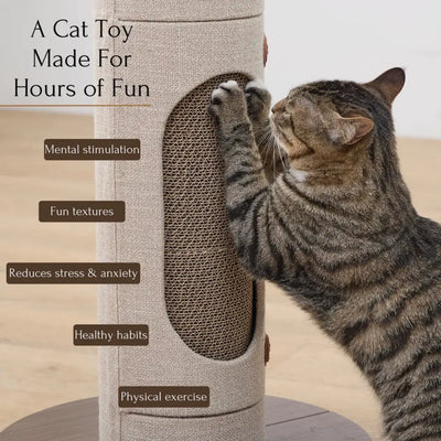 PetPals Group Eco - Refresh Corrugated Cardboard Cat Scratch Post - Talis Us