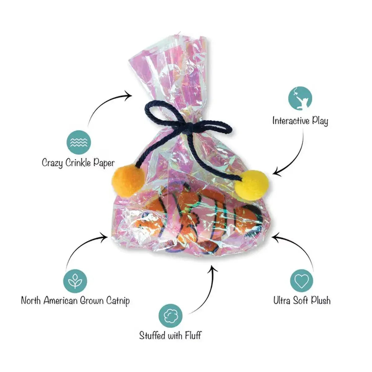 PetShop by Fringe Studio Clownin' Around Kicker Cat Toy - Talis Us