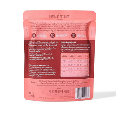 Portland Pet Food Company Wally's Salmon N' Rice Homestyle Wet Dog Food - Talis Us