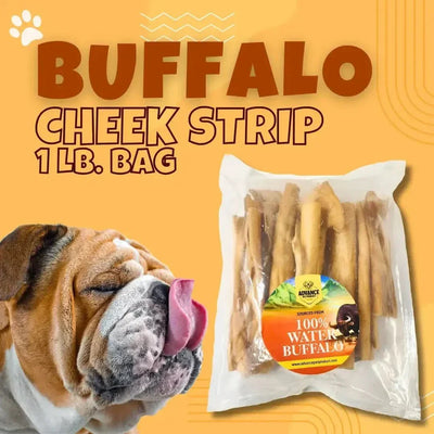 Premium Water Buffalo Cheek Strips All Natural Dog Chew - Talis Us