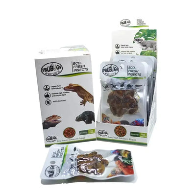 Pro Bugs Eco-Fresh Silkworm Pupae for Geckos, lizards, Birds, Koi Food Pro Bugs