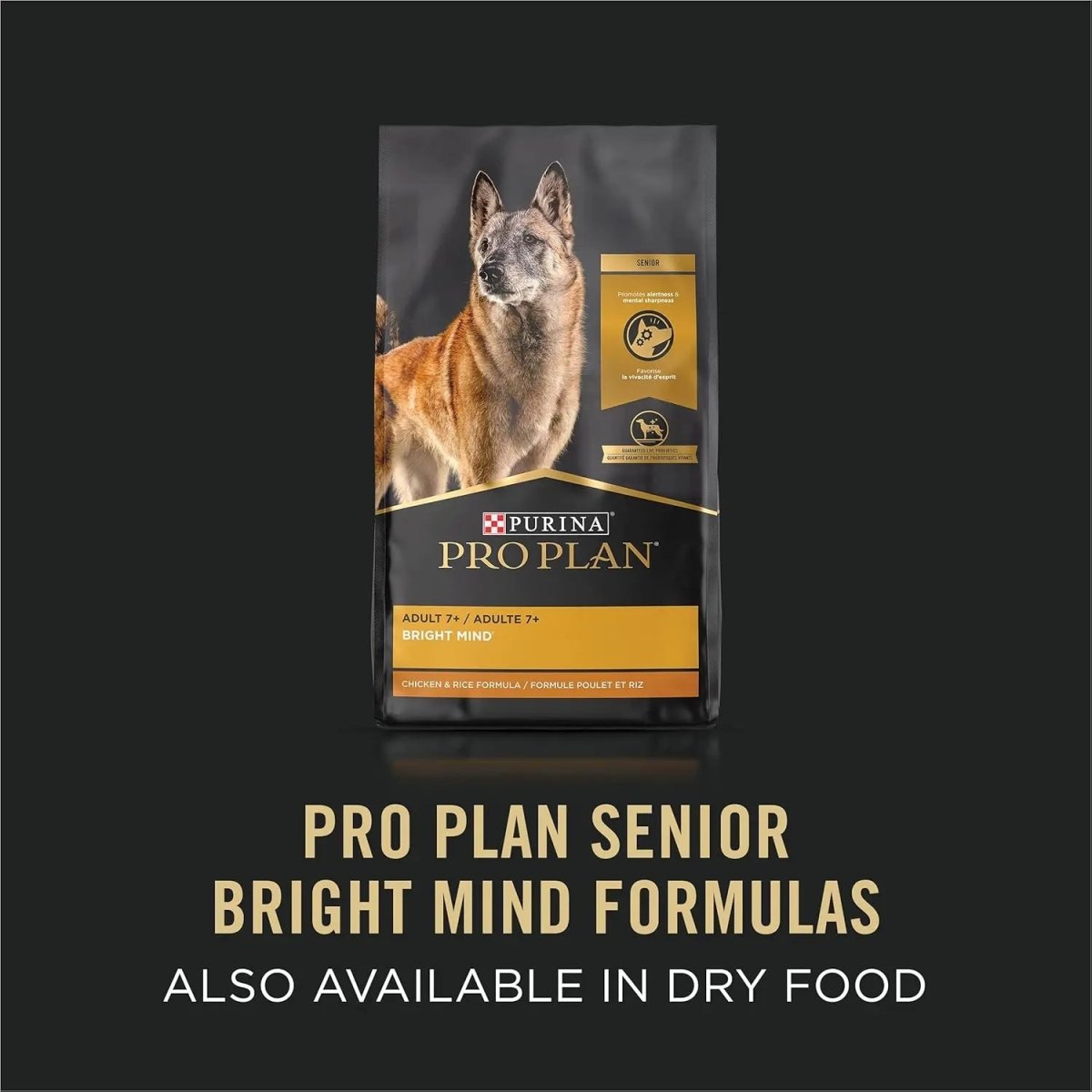 Pro Plan Bright Mind 7+ Turkey & Brown Rice Entree Senior Wet Dog Food 8 / 10 oz - Talis Us