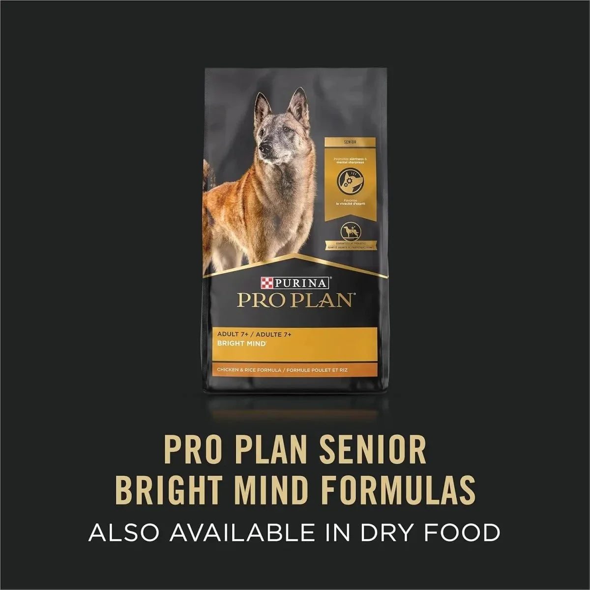 Pro Plan Bright Mind 7+ Turkey & Brown Rice Entree Senior Wet Dog Food 8 / 10 oz - Talis Us