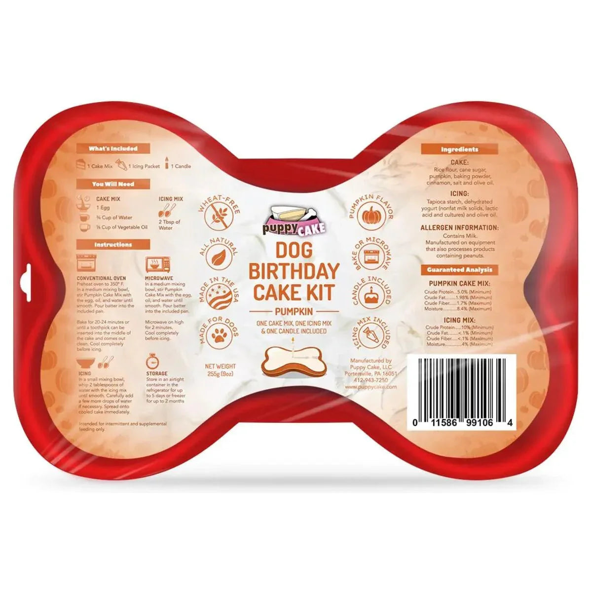 Puppy Cake Dog Birthday Cake Kit 9oz - Talis Us