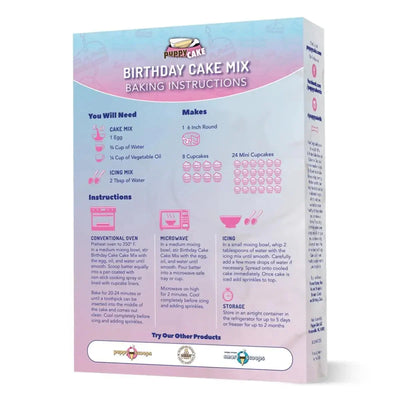 Puppy Cake Mix Birthday Cake Flavored with Pupfetti Sprinkles 10oz - Talis Us