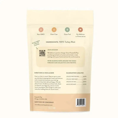 Purposeful Pup Treats Turkey Sausage Dog Treats 10 Pk - Talis Us