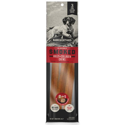 Barkworthies Smoked Bully+Collagen Dog Chew