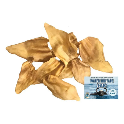 QT Dog Water Buffalo Ears Dog Chew - Talis Us