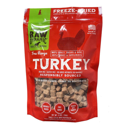 Raw Dynamic Freeze - Dried Free - Range Turkey Recipe Dog Food - Talis Us