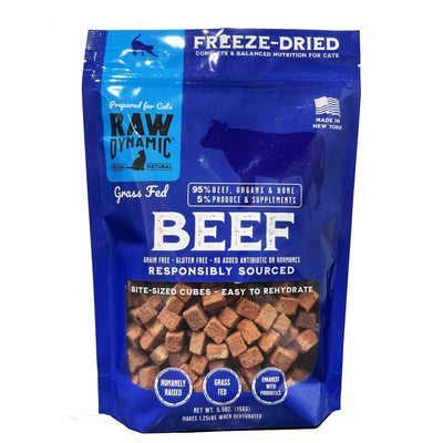 Raw Dynamic Freeze - Dried Grass Fed Beef Recipe Cat Food - Talis Us