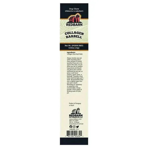 Redbarn Pet Products Collagen Barbell Dog Treat - Talis Us