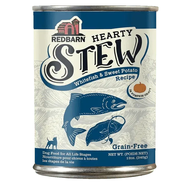 Redbarn Pet Products Hearty Stew All Life Stages Whitefish & Sweet Potato Wet Dog Food 12ea/12 oz - Talis Us