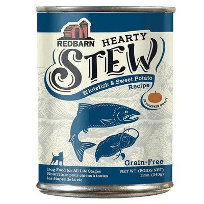Redbarn Pet Products Hearty Stew All Life Stages Whitefish & Sweet Potato Wet Dog Food 12ea/12 oz - Talis Us
