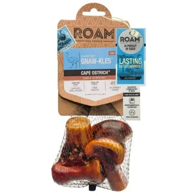 Roam Pet Treats Gnaw - Kle Ostrich Knuckle Dog Chew - Talis Us