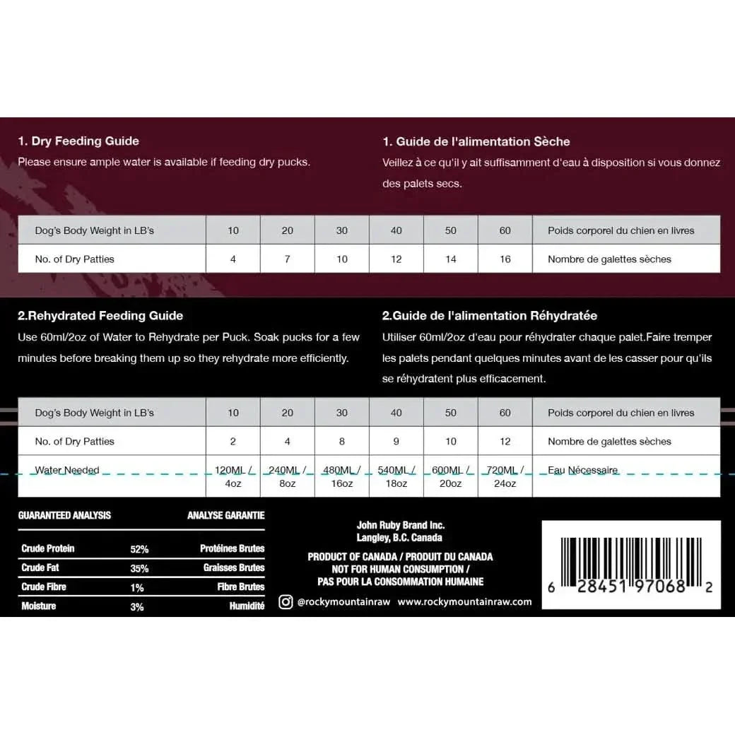 Rocky Mountain Premium Freeze - Dried Raw Meal for Dogs Beef Formula 14 oz - Talis Us