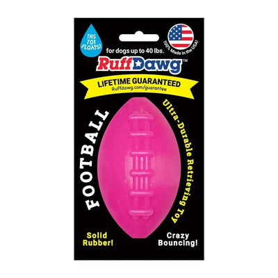 Ruff Dawg Football Tough Rubber Dog Chew Toy - Talis Us