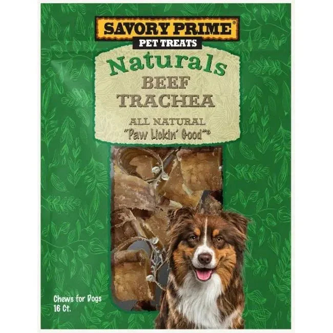 Savory Prime Naturals Beef Trachea Dog Treats - Talis Us