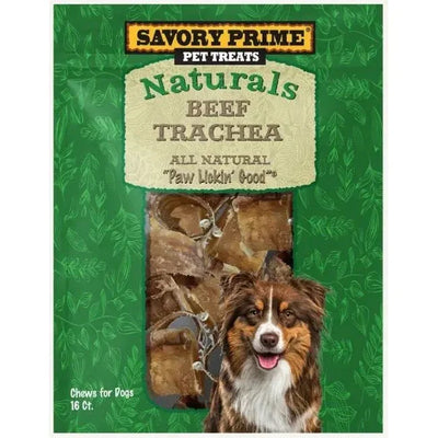 Savory Prime Naturals Beef Trachea Dog Treats - Talis Us