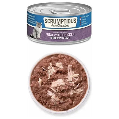 Scrumptious From Scratch Tuna with Chicken Dinner in Gravy Wet Cat Food - Talis Us