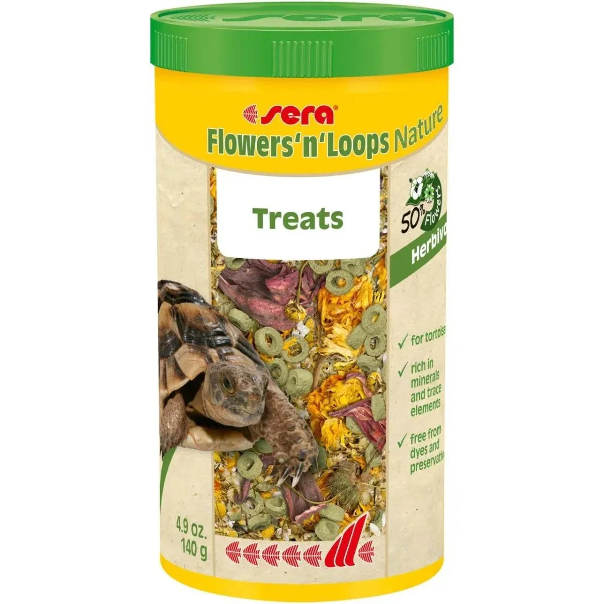 sera Flowers'n'Loops Nature Tortoise Food 4.9 Oz. - Talis Us