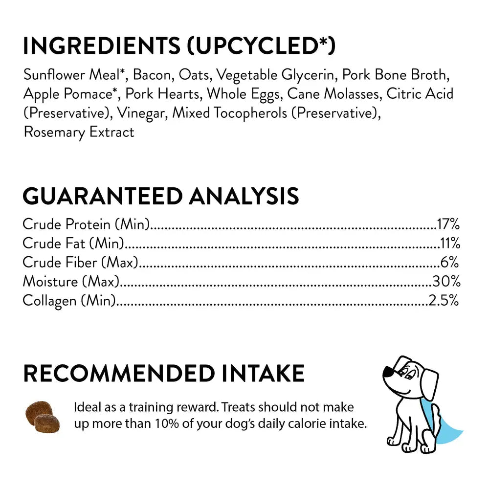 Shameless Pets Bone Broth Chews Bacon Hits Different Dog Treats 8oz - Talis Us