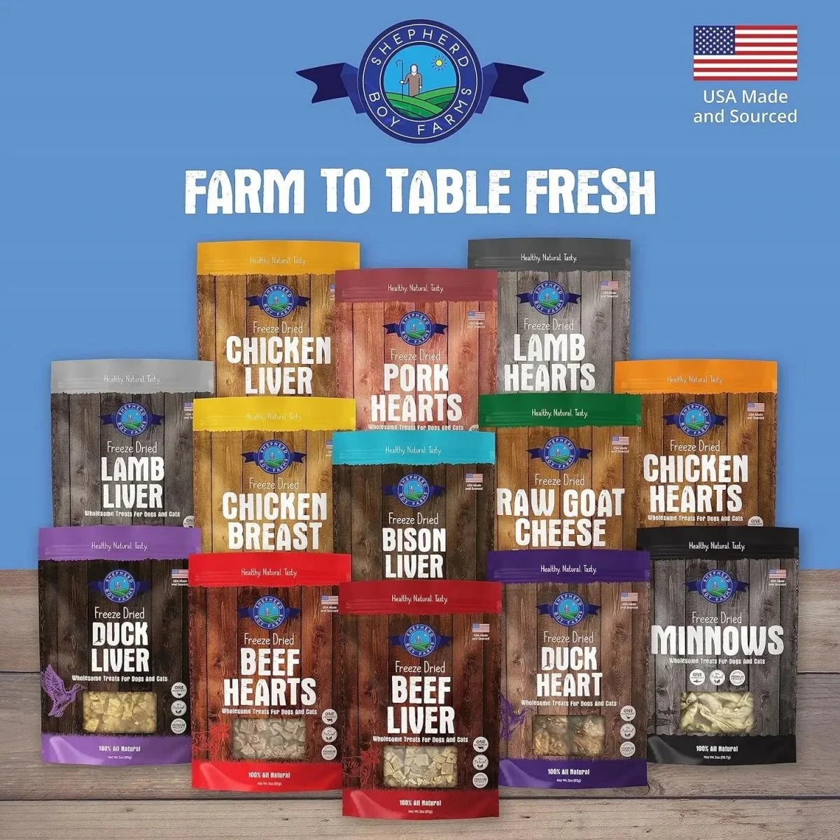 Shepherd Boy Farms Freeze Dried Beef Heart Dog Treats - Talis Us