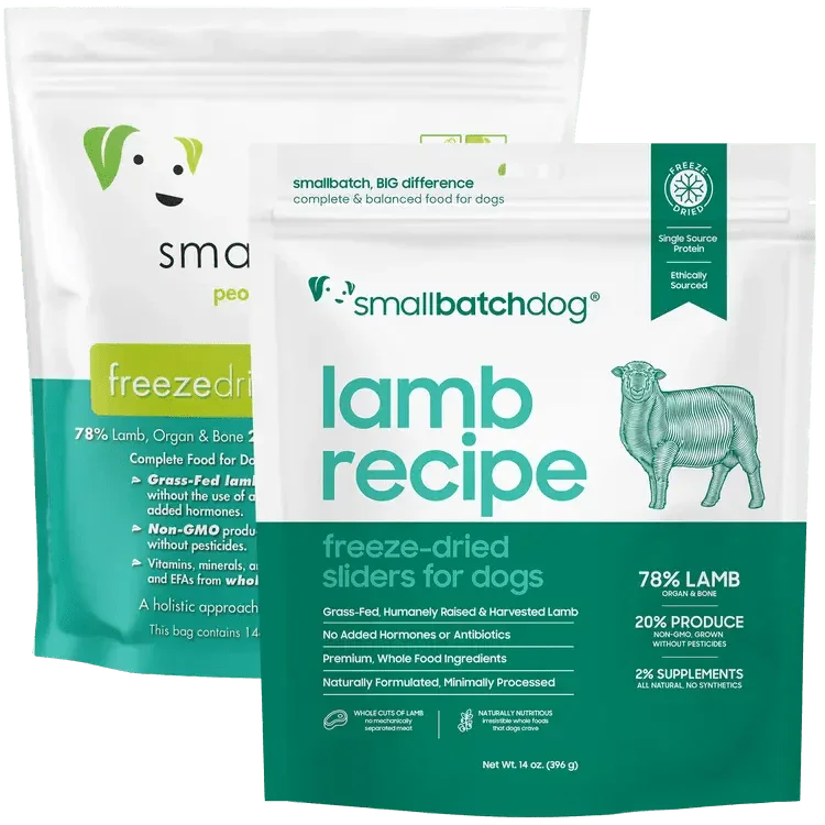 Smallbatch Lamb Recipe Sliders Freeze - Dried Dog Food 25oz - Talis Us