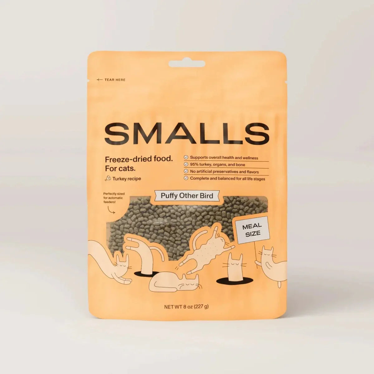 Smalls Puffy Other Bird Turkey Recipe Freeze - Dried Cat Food - Talis Us