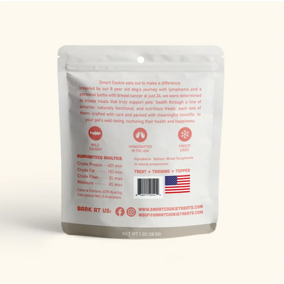Smart Cookie Freeze - Dried Alaskan Salmon Cat Snacks - Talis Us