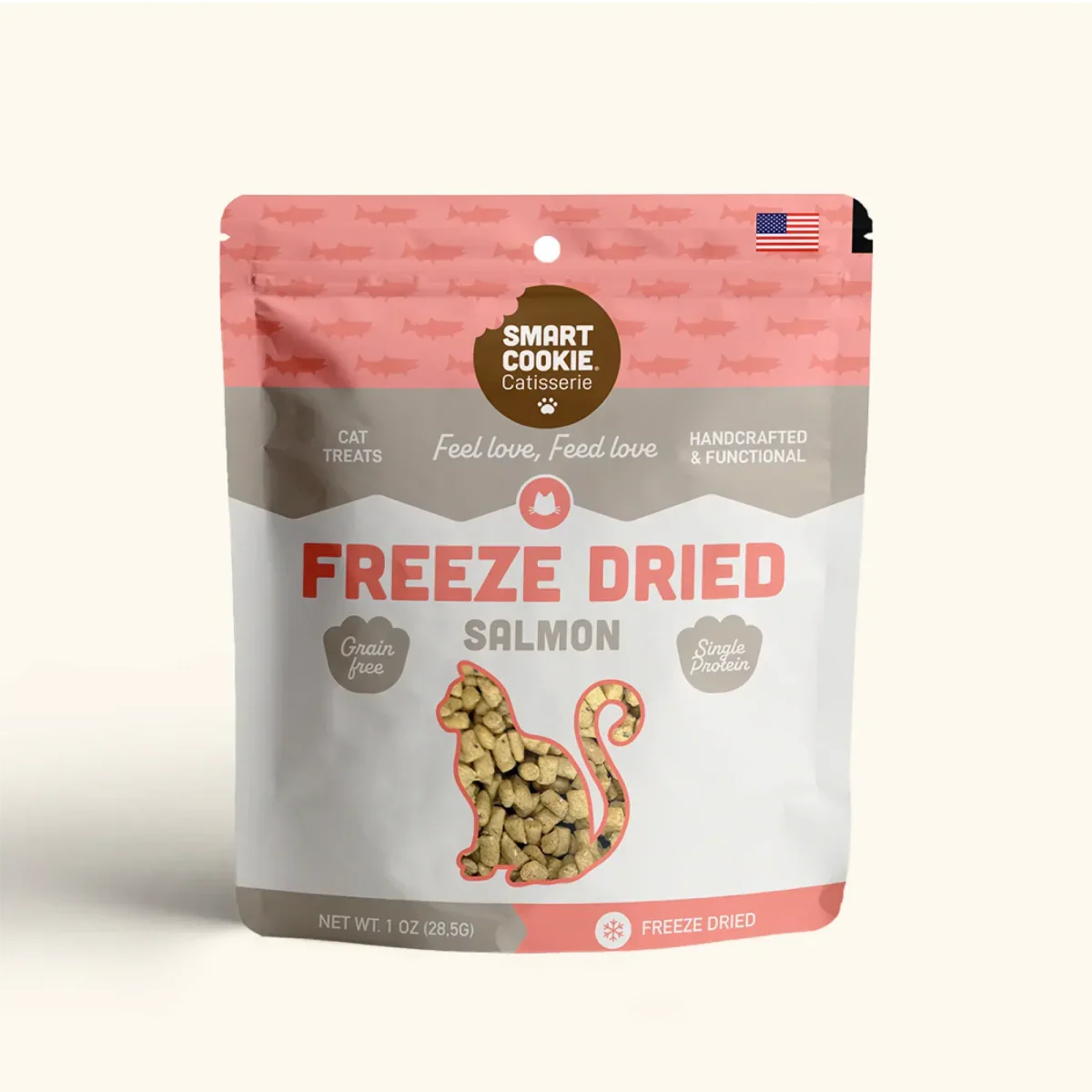 Smart Cookie Freeze - Dried Alaskan Salmon Cat Snacks - Talis Us