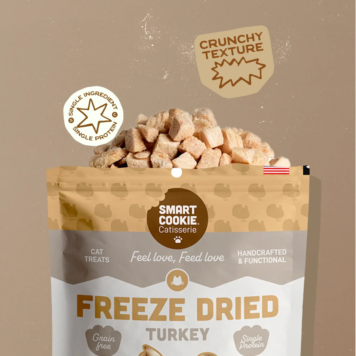 Smart Cookie High - Protein Freeze - Dried Turkey Cat Snacks - Talis Us