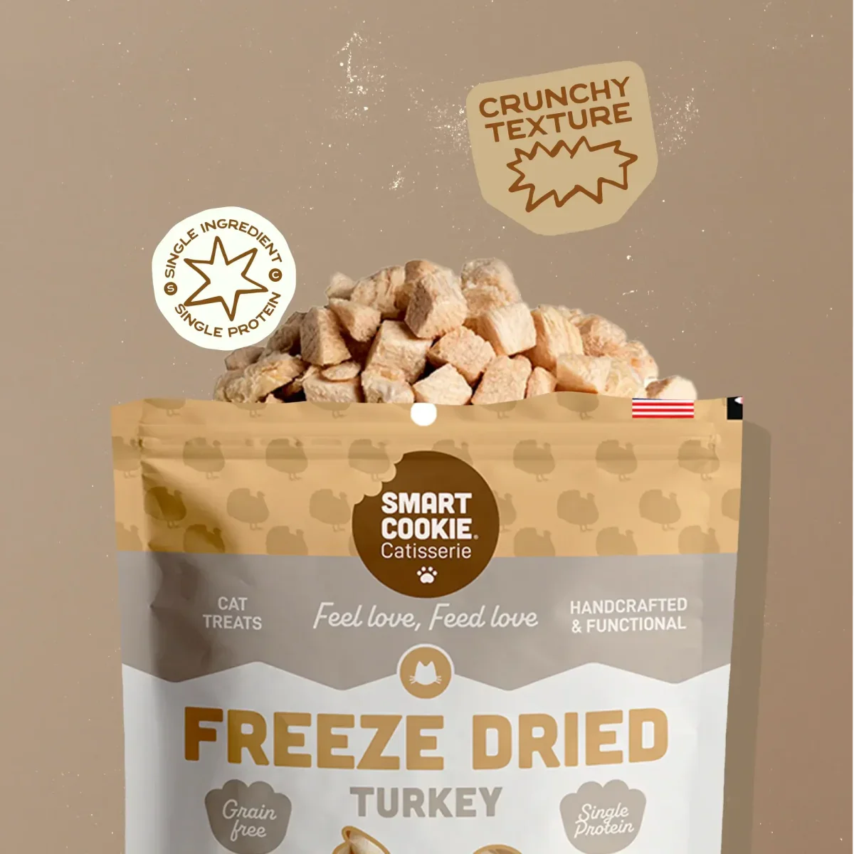 Smart Cookie High - Protein Freeze - Dried Turkey Cat Snacks - Talis Us